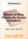 History of King Charles the Second of England for MobiPocket Reader
