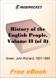History of the English People, Volume II for MobiPocket Reader