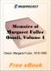 Memoirs of Margaret Fuller Ossoli, Volume I for MobiPocket Reader