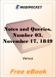 Notes and Queries, Number 03, November 17, 1849 for MobiPocket Reader