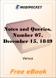 Notes and Queries, Number 07, December 15, 1849 for MobiPocket Reader