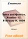 Notes and Queries, Number 15, February 9, 1850 for MobiPocket Reader