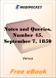 Notes and Queries, Number 45, September 7, 1850 for MobiPocket Reader
