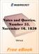 Notes and Queries, Number 55, November 16, 1850 for MobiPocket Reader
