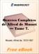 Oeuvres Completes de Alfred de Musset, Tome 7 for MobiPocket Reader