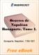 Oeuvres de Napoleon Bonaparte, Tome 1 for MobiPocket Reader