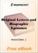 Original Letters and Biographic Epitomes for MobiPocket Reader