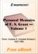 Personal Memoirs of U. S. Grant - Volume 1 for MobiPocket Reader