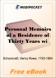 Personal Memoirs of a Residence of Thirty Years with the Indian Tribes on the American Frontiers for MobiPocket Reader