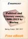 Political and Literary essays, 1908-1913 for MobiPocket Reader