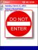 Road Sign Do Not Enter Theme for Pocket PC