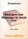 Shakspere and Montaigne for MobiPocket Reader