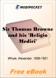 Sir Thomas Browne and his Religio Medici for MobiPocket Reader