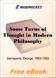 Some Turns of Thought in Modern Philosophy for MobiPocket Reader