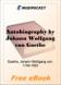 The Autobiography of Johann Wolfgang von Goethe for MobiPocket Reader