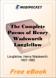 The Complete Poems of Henry Wadsworth Longfellow for MobiPocket Reader