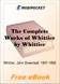 The Complete Works of Whittier for MobiPocket Reader