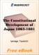The Constitutional Development of Japan 1863-1881 for MobiPocket Reader