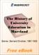 The History of University Education in Maryland for MobiPocket Reader