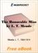The Honorable Miss for MobiPocket Reader
