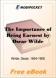 The Importance of Being Earnest for MobiPocket Reader