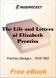 The Life and Letters of Elizabeth Prentiss for MobiPocket Reader