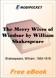 The Merry Wives of Windsor for MobiPocket Reader