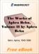 The Works of Aphra Behn, Volume II for MobiPocket Reader