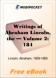 The Writings of Abraham Lincoln - Volume 2 for MobiPocket Reader