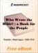Who Wrote the Bible? for MobiPocket Reader