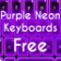 Purple Neon Keyboards Free