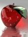 Red Apple Animated Clock