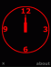 Red Clock Screensaver