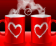 Red Love Cups