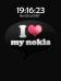 I (Heart) Nokia Wallpaper + Clock Screensaver
