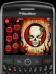Animated Tattoo Skull Theme for BlackBerry Curve
