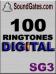 SG3 100 High Quality Digital Ringtones PC