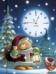 Teddy christmas clock