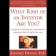 What Kind of an Investor are You A Guide to Finding the Investment Solution That is Right For You (ebook)