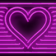 Pink Neon Heart Animated Theme