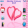 Pink Valentine Heart With Os7 Icons