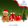 Teddy Bear and Gift Merry X mas