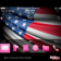 Team USA Flag for 2012 London Olympics with Pink Icons Theme