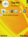 Yellowish Abstract Theme + Free Digital Timer Screensaver