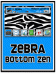 Zebra in Blue Bottom Zen 9000/Bold Theme