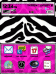 Zebra in Pink Bottom Zen 9500/Storm Theme