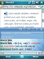 SlovoEd Classic Romanian explanatory dictionary for Windows Mobile