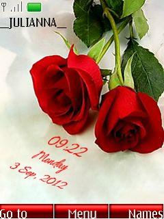 Rose Digital Clock