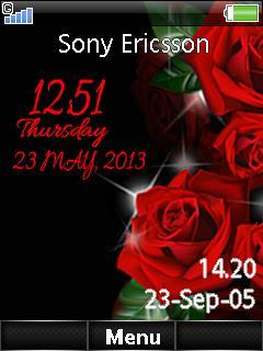 Rose Digital Clock