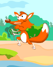 Run foxie clock animation